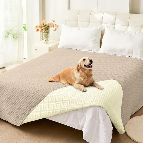 Miniatura 24 de hyha Manta impermeable para perro, manta suave para cama de perro, manta para mascotas, funda de sofá impermeable lavable para perros, fundas Gris