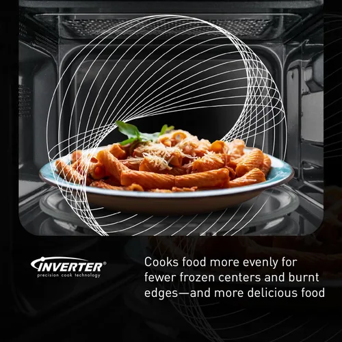Miniatura 8 de Panasonic HomeChef Combo de Microondas y Freidora de Aire de Mostrador 4 en 1, 20 Preajustes que Ahorran Tiempo + Recetas Vinculadas a la App, Horno