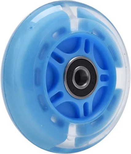 Miniatura 5 de 3.150 in x 0.945 in Rueda trasera Flash M8x43 44 45 46 1.850 in Juego de eje para plegable Micro Mini 2 3 4 ruedas niños Scooter Kickboard Azul