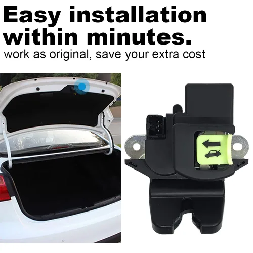 Miniatura 3 de Actuador de bloqueo del pestillo del maletero, reemplazo para Kia Forte 2014-2020 con motor L4 de 1.6 1.8 y 2.0 litros, reemplaza a OE: 81230-A7030