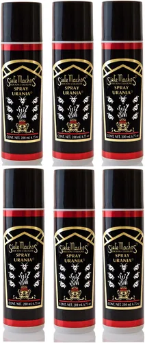 SIETE MACHOS URANIA Aerosol AUTENTICO URANIA 6.75 FL. OZ. 200 ML (paquete de 6)
