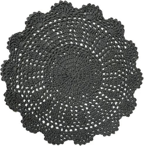 Miniatura 19 de Manteles individuales de encaje hechos a mano con flores de ganchillo, manteles individuales de cocina para platos de cocina