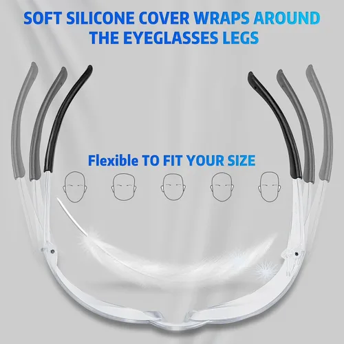 Miniatura 5 de Salfboy Gafas de Seguridad Ansi Z87.1 Gafas de Seguridad Transparentes a Granel Lentes Resistente al Impacto Gafas Protectoras para Hombres