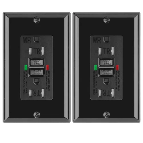 Miniatura 29 de POWAWINI - Enchufe GFCI de 15 amperios, certificación UL, receptáculos GFI de autocomprobación, resistentes a manipulaciones, resistente a la Blanco