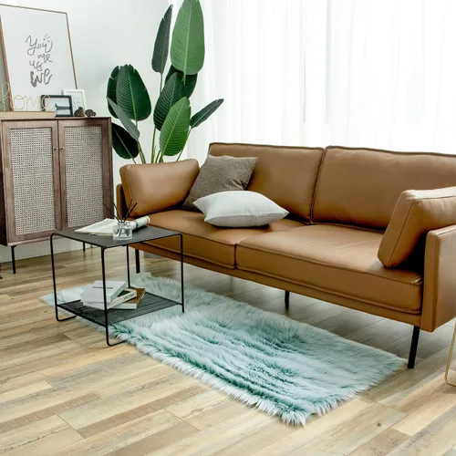 Miniatura 38 de Ashler Home Deco - Tapete de pelo sintético de oveja, mullido, suave, de 2 x 3 pies, lavable a máquina, dormitorio, habitación de los niños, sala