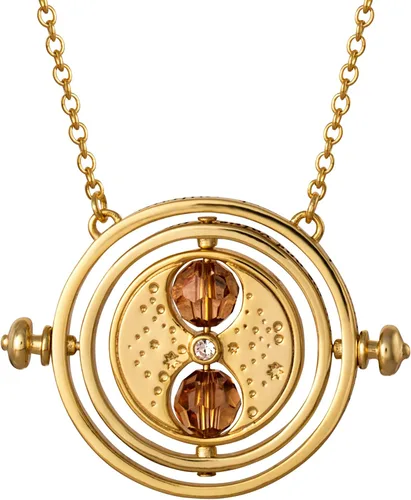 Miniatura 5 de Harry Potter Joyería Hermione - Collar giratorio mágico de reloj de arena de viaje en el tiempo, girador de tiempo, chapado en oro, 22 pulgadas
