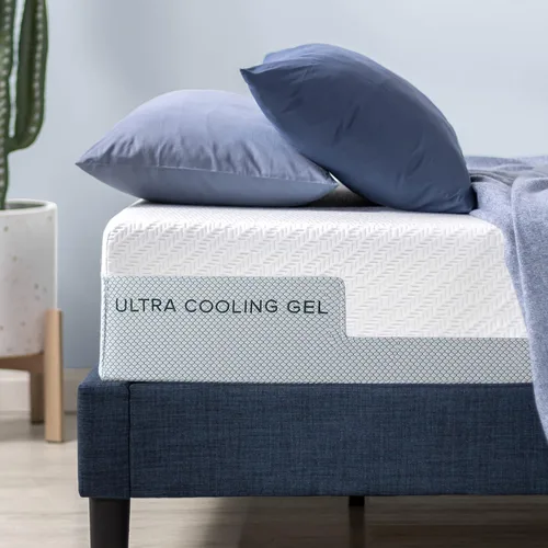 Miniatura 9 de ZINUS - Colchón de espuma viscoelástica de gel ultra refrescante de 8 pulgadas, funda de punto suave fresco al tacto, alivio de presión, certificado