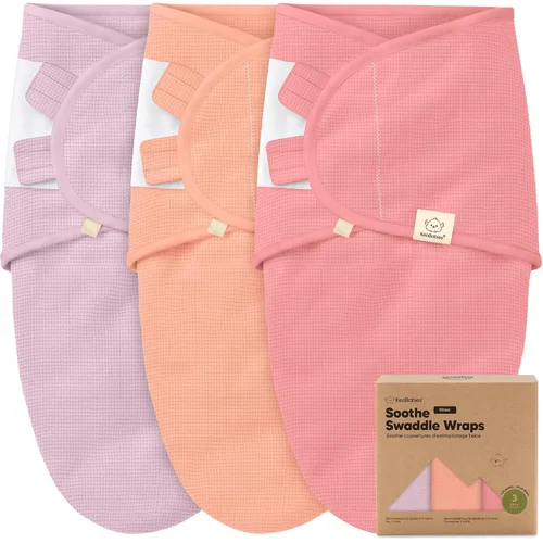 Miniatura 12 de Paquete de 3 pañales orgánicos para recién nacidos, sacos de dormir para bebés de 0 a 3 meses, manta para bebé, manta portátil para recién nacidos