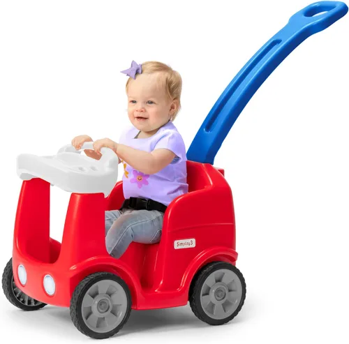 Miniatura 10 de Simplay3 Roll and Stroll - Auto de empuje silencioso para niños pequeños, con cinturón de seguridad, para niños de 1.5 a 4 años, azul