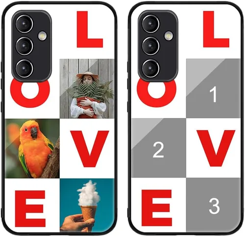 Miniatura 542 de Funda de teléfono personalizada para Samsung Galaxy S22+ / S22 Plus 5G, funda de TPU suave de vidrio templado antiarañazos personalizada con foto