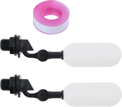 Miniatura 7 de Válvula de flotador, 2 unidades de 1/2 pulgada de control de nivel de agua de brazo ajustable válvula de agua de llenado automático para ganado