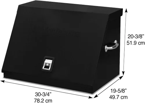 Miniatura 3 de Montezuma LA400B - Caja de herramientas TRIANGULAR portátil de 30 pulgadas - Diseño de varios niveles - Construcción de calibre 16 - Cofre