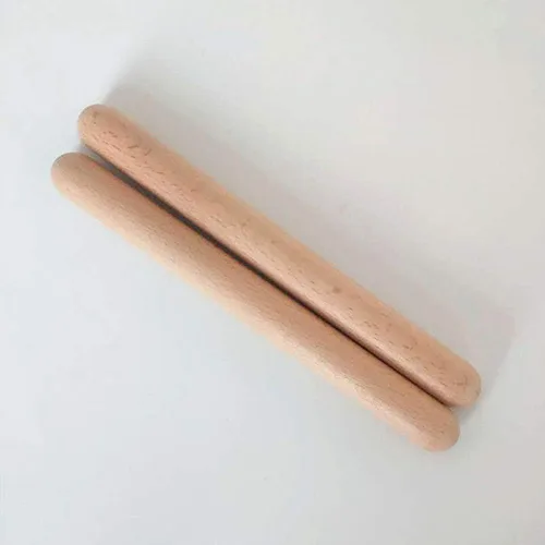 Miniatura 8 de 8 pares de clavos de madera clásica, instrumento de percusión musical, ritmo de 8 pulgadas de ritmo de madera dura natural, mejor que las baquetas