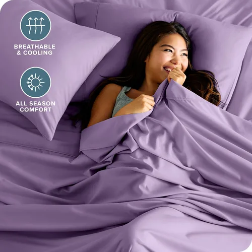 Miniatura 147 de Bare Home Hotel Luxury - Juego de sábanas tamaño individual, extra suave, 4 piezas, bolsillos profundos, ajuste fácil, refrescante y transpirable