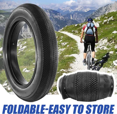 Miniatura 3 de Neumático de bicicleta Fat Bike de 20 x 4 pulgadas, 26 x 4 pulgadas, neumático de bicicleta de repuesto compatible con neumáticos de bicicleta