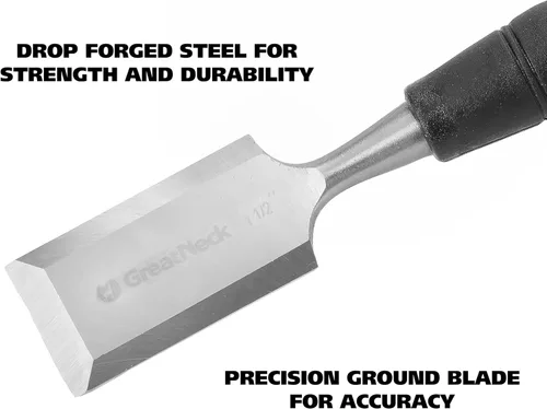 Miniatura 3 de GreatNeck WC150 - Cincel de madera biselado para carpintería y carpintería (1-12 pulgadas)