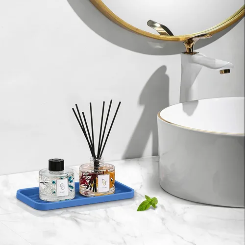 Miniatura 7 de EG-SIPRO Bandeja Organizadora de Fregadero de Cocina, Soporte para Esponja para Fregadero de Cocina Bandeja de Mostrador de Baño Portaesponjas