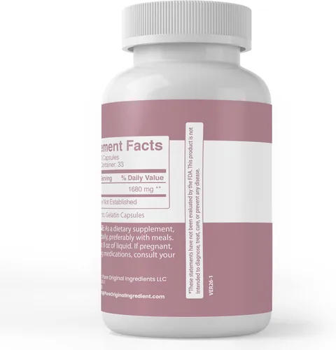 Miniatura 3 de PURE ORIGINAL INGREDIENTS Inositol, (100 cápsulas) siempre puro, sin aditivos ni rellenos
