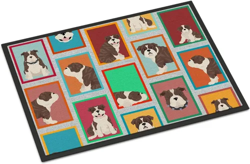 Miniatura 71 de Caroline's Treasures MLM1149MAT - Felpudo rojo Border Collie de 18 x 27 pulgadas, para interiores y exteriores, para entrada, antideslizante, Border