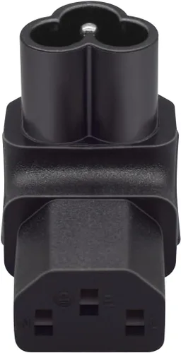 Miniatura 13 de Adaptador C6 a C13 Compatible con laptops, impresoras, monitores Convertidor de corriente CA de 10 A 250 V