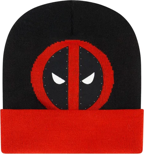 Marvel Deadpool - Gorro de punto de invierno con luz LED con logotipo y puño, multicolor, talla única, Varios colores