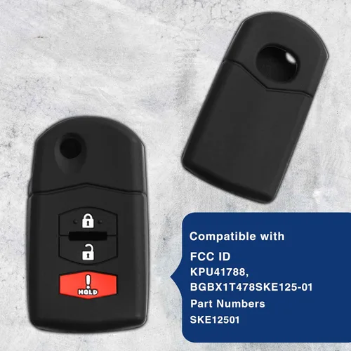 Miniatura 5 de KeyGuardz - Carcasa exterior de goma suave para Mazda CX-5 CX-7 CX-9 MX-5 MPV RX-8