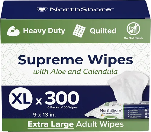Miniatura 12 de Toallitas NorthShore Supreme de alta resistencia acolchadas, extra grandes, 9 x 13 pulgadas, paquete de 50