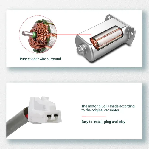 Miniatura 6 de FINDAUTO Elevalunas eléctrico con motor y motor trasero derecho del lado del pasajero para 2001-2007 para Ford Escape 2005-2007 para Mercury Mariner
