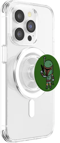 Miniatura 3 de Star Wars Boba Fett Simple Cartoon PopSockets MagSafe PopGrip para iPhone