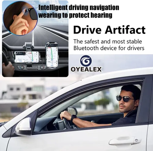 Gafas inteligentes con altavoz Bluetooth, gafas de audio inteligentes de oído abierto, gafas inteligentes para exteriores para hombres y mujeres