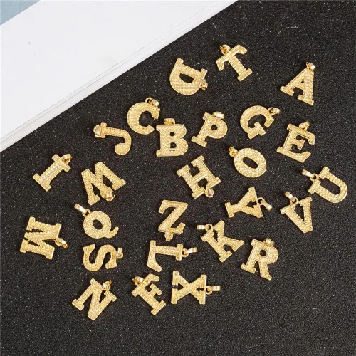 Miniatura 3 de SAELACY Collar con inicial para mujeres, hombres y niños, chapado en oro de 14 quilates, 26 letras con nombre, cadena de collar con extensión de 2