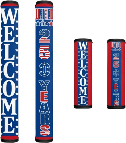 Miniatura 9 de 250 Years of America - Juego de 4 fundas decorativas para manijas de nevera, antideslizantes, hechas a mano, guantes para electrodomésticos