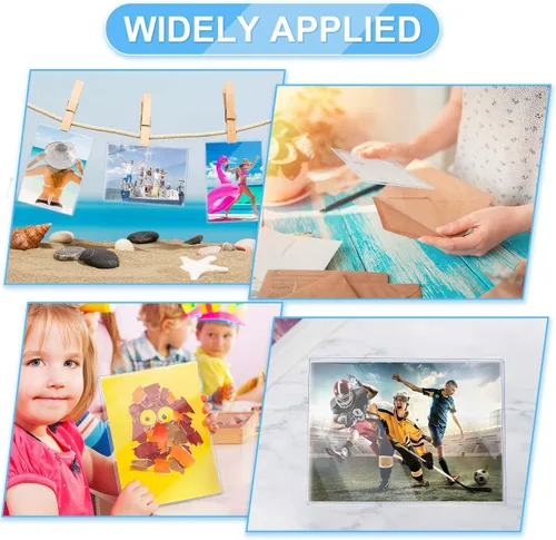 Miniatura 6 de 10 fundas rígidas para tarjetas de 5 x 7 pulgadas, protectores rígidos para tarjetas, protectores de hojas de páginas, de plástico duro, carga