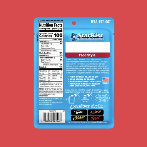 Miniatura 118 de StarKist Chicken Creations BOLD - Bolsa estilo búfalo (5 onzas, 12 unidades) Carne blanca totalmente cocida con alto contenido de proteínas, sin