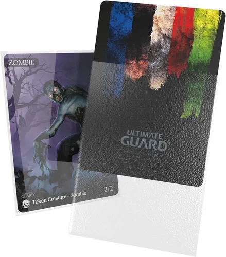 Miniatura 26 de Ultimate Guard Fundas exteriores para cartas Cortex, 100 fundas estándar de tamaño TCG, 66 x 91 mm, con respaldo negro, acabado brillante, sin PVC