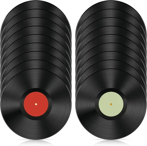 Miniatura 9 de 6 piezas de discos de vinilo reales, lote de discos de vinilo de 7 pulgadas para manualidades y decoración, decoraciones de discos de vinilo