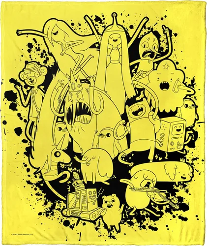 Miniatura 6 de Northwest Adventure Time - Manta de seda táctil, 50 x 60 pulgadas, Adventure Comic