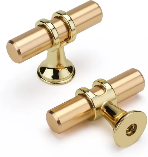 Miniatura 34 de Paquete de 5 Tiradores de Gabinetes de Cocina Níquel Cepillado y Oro Tiradores de Gabinetes 3-3/4 Pulgadas Tiradores Plateado Oro para Tocador Baño