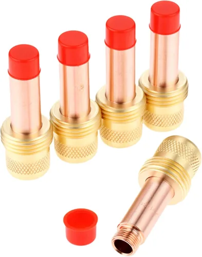5 piezas de cuerpo de pinza de lente de gas, 45V27 1/8 pulgadas (0.126 in) de repuesto para antorcha de soldadura TIG serie WP-17/18/26