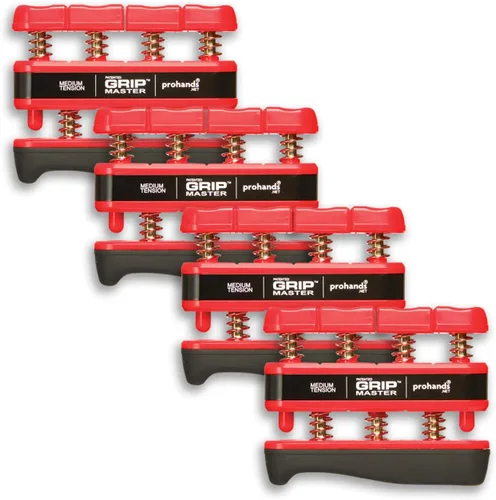 Miniatura 14 de Prohands Gripmaster - Ejercitador de mano (fortalecedor de agarre de mano), con resorte, sistema de pistón de dedos, aislamiento y ejercicio de cada