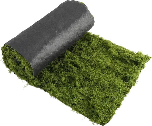 Miniatura 8 de Rollo de musgo artificial de musgo, 12 x 71 pulgadas, camino de mesa de musgo suave al tacto para decoración, tapete de césped sintético