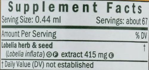 Miniatura 3 de Herb Pharm Gotas de extracto líquido de lobelia orgánico certificado para apoyo del sistema musculoesquelético, 1 onza