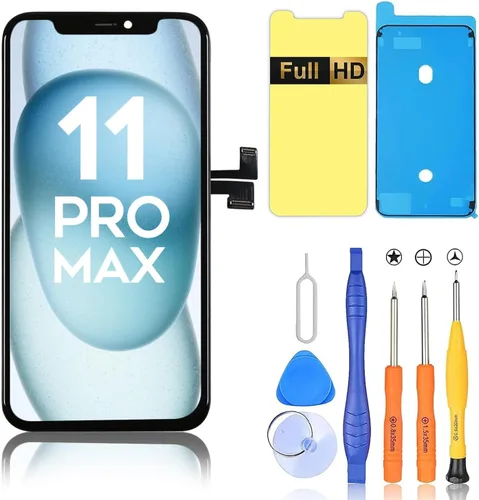 Ayake Reemplazo de pantalla para iPhone 11 Pro Max, pantalla LCD de 6.5 pulgadas Full HD y ensamblaje de digitalizador táctil True Tone Programable,