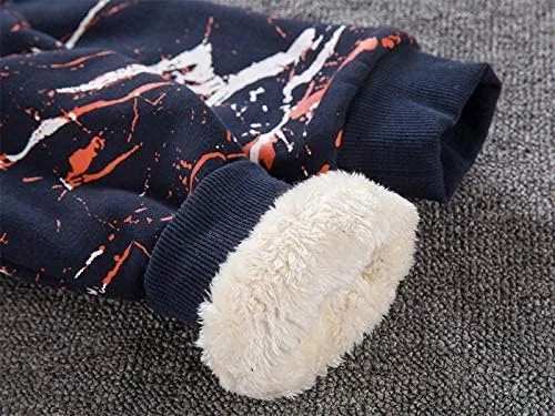 Miniatura 5 de Bumeex - Sudadera Sherpa con capucha, forro polar y cremallera para niño