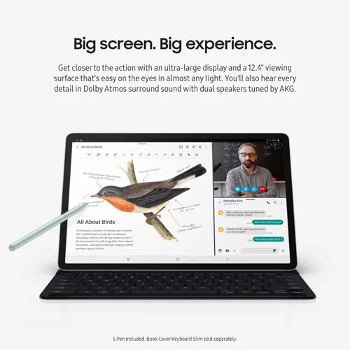 Miniatura 2 de SAMSUNG Galaxy Tab S7 FE 12.4" 256GB WiFi Android Tablet, pantalla grande, S Pen incluido, conectividad multidispositivo, batería de larga duración