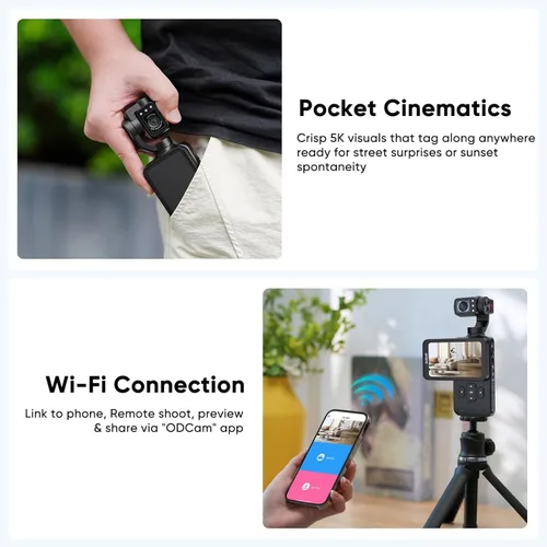 Miniatura 4 de ORDRO M5 Handheld Gimbal Camcorder 3-Axis Stabilization 3.5'' Rotating Touch Screen Fack Tracking Wide Angle Long Battery Life 4K 60FPS