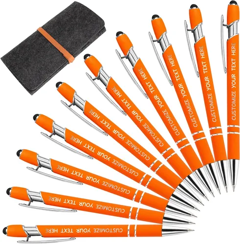 Miniatura 37 de Bolígrafos personalizados con lápiz óptico y grabado gratis, bolígrafos personalizados para negocios, graduación, aniversarios (hasta 500 unidades)