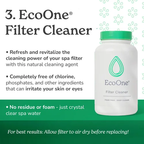 Miniatura 4 de Kit de limpieza profunda de EcoOne Viene con limpiador de filtro de spa y bañera de hidromasaje, limpiador de tuberías, limpiador de carcasa