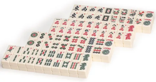 Miniatura 2 de Yellow Mountain Imports Juego de 166 azulejos Mahjong americanos, el clásico (juego de solo azulejos)
