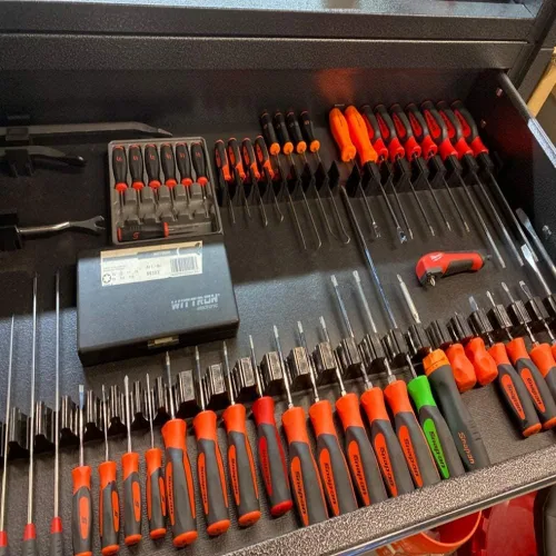 Miniatura 6 de Organizador de destornilladores ToolBox Widget Pro Series 4.0 – Soporte magnético para cajones de herramientas – Sistema de organizador de caja